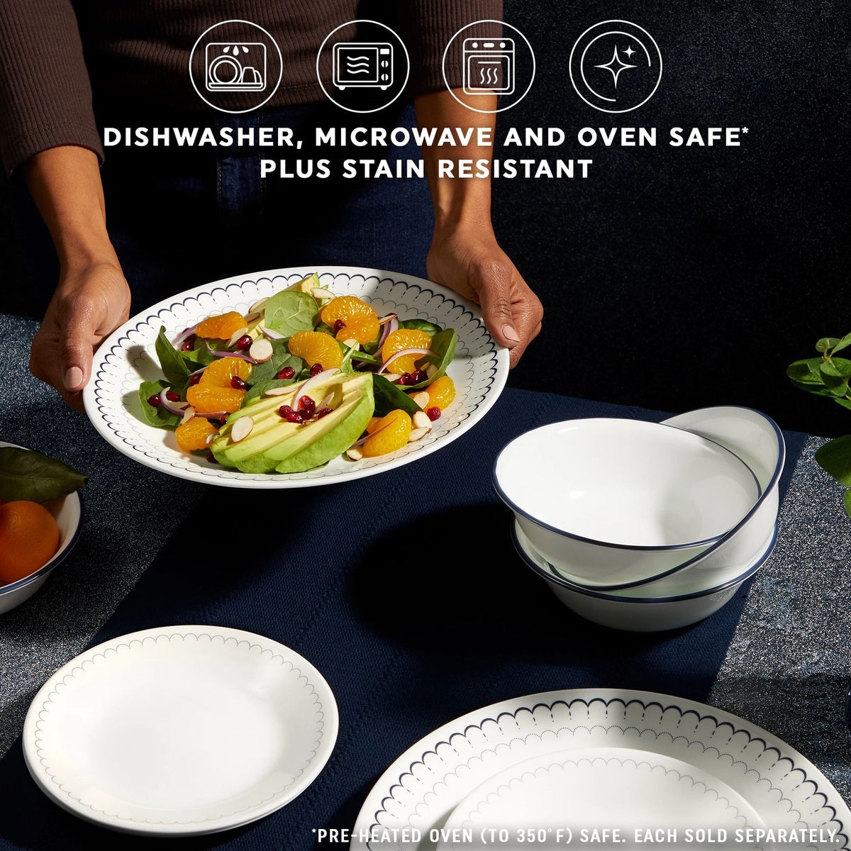 Corelle® Caspian Lace 6.75" Appetizer Plate - Image 3